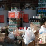 Canned food drive donations